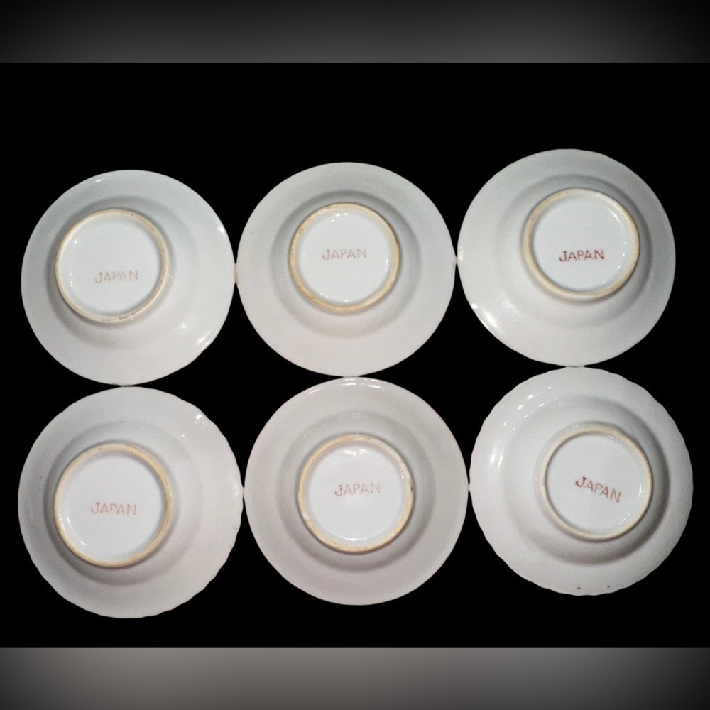 SET OF 6 PERSONAL ASHTRAYS - Picture 3 of 4